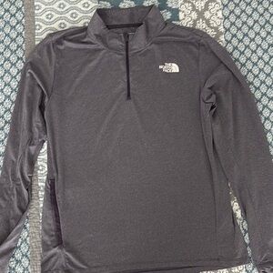 The North Face Quarter-Zip Top, men’s size large, heathered purple color
